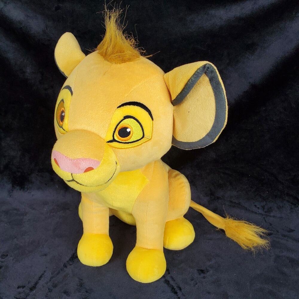 Disney Jumbo SIMBA Lion King Young Cub 16” Sitting Plush Stuffed Animal